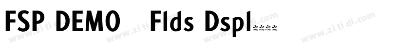 FSP DEMO   Flds Dspl字体转换
